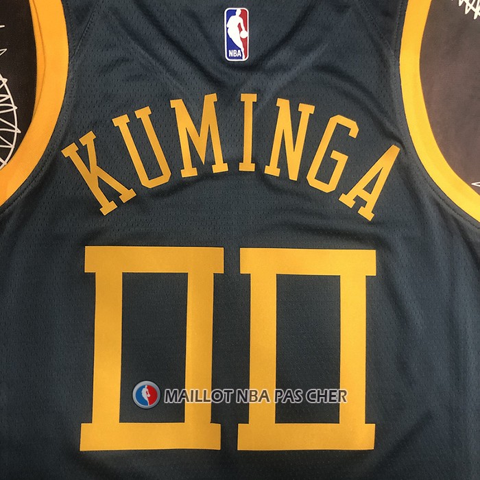 Maillot Golden State Warriors Jonathan Kuminga NO 00 Ville 2018-19 Bleu